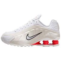 Pre-owned Nike Shox R4 Sail Crimson AR3565-103-P26095461546316 38 gray
