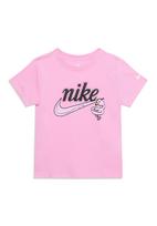 Nike Sportswear Marškinėliai 'KSA CONNECTED' rožių spalva / rožinė / šviesiai rožinė / juoda
