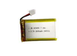 Li-ion baterija Jhxny 103450 (2000mAh, 3.7V) – su ZHR-2 jungtimi