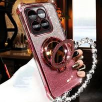 Atsparus smūgiams dengtas apyrankės magnetinis laikiklis telefono dėklas Moto G86 G56 G24 G14 G34 G04 G84 G54 E14 G53 G05 E15 Dangtelis Motorola Moto G04S rožinė
