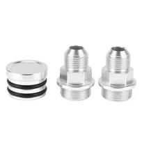 Rear Block Breather Fittings Plug M28 to 10AN Adapter Accessory Fit for Honda B16 B18C white
