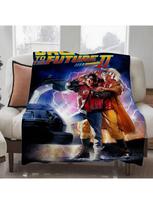 Filmas B-Atgal į F-Ateitį Klasikos Antklodės Dizainas Lengva Mesta Antklodė Bendrabučiams, Poguliams, Svetainei, Biurui, Sofai 100X150CM pilka spalva