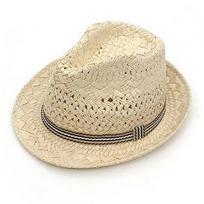 Šiaudinė fedora S955 - Minkšta skrybėlė vyrams ir moterims CH1399272 beige beige
