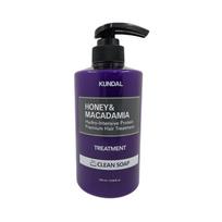 KUNDAL Honey&Macadamia Hydro-Intensive Protein Premium plaukų priežiūros priemonė 500ml Clean Soap black