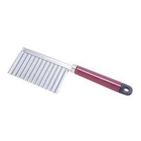 Potato French Fry Cutter Heavy-duty Steel Kitchen Gadgets Wave Knife Serrated Blade Chopper Carrot Slicer Vegetable Tools raudona