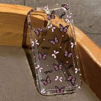 Christmas Candy Cane & Bow Transparent Phone Case For Samsung Galaxy S25 Ultra S24 Plus S23 FE S22 A15 A35 A55 A34 A54 A53 Cover S25ULTRA black