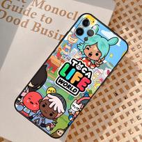 Toca Boca Toca Life World game Phone Case For iPhone 17 Air 13 16 15 11 12 14 Pro Max 13 12 mini 15 16 Plus 16e Cover Coque iPhone 13Pro MAX black