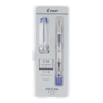 PILOT Prera CM Calligraphy Fountain Transparent Blue Pen, (PFPR1TLCM) white