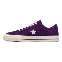 Converse One Star Pro Unisex Low Skate Shoes Comfort Anti-slip Wear-resistant Purple A08141C 46 white