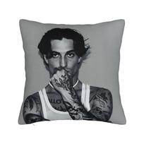 Pillow Case Singer Damiano David Square  Pillow Cover For Living Room Chair Fashion Pillowcases 50cmx50cm(20x20Inch) gray
