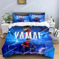 Spain Football Cenozoic Star L-Lamine Y-Yamal Bedding Sets Bed Supplies Set Duvet Cover Bed Comforter Set Bedding Set Gift963 135x200cm yellow
