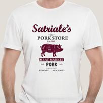 The Sopranos T Shirt Satriales Pork Store Jersey Gangster Mobster Tv Tony Cool Casual Pride T S M white