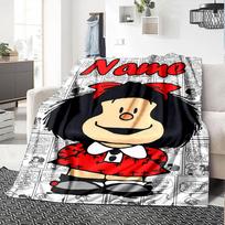 Individualizuotas vardas Asmenybė Mafalda Antklodė Minkšta ir Šilta Sofa Biuras Lova Kelionė Pietų Pertrauka Antklodė, Dovana Tinka Visiems Metams 80cmx120cm
