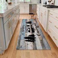 Non-slip Rustic Farmhouse Camper Camping Runner Rug Soft for Kitchen Hallway Entryway Decor 50x150cm 20x59inch