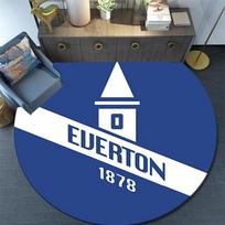 Everton Football Club,Round Area Rug,Carpet Rug for Living Room Bedroom Sofa Playroom Decor,Non-slip Floor Mat 100cmx100cm