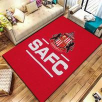 Sunderland Association Football Club Carpet Rug for Living Room Bedroom Home Sofa Decoration,Kids play Non-slip Floor Mat 40x60cm( 15x23in ) gray