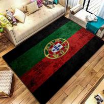Portugal National Football Logo Carpet Rug for Living Room Bedroom Home Sofa Decoration,Kids play Non-slip Floor Mat 70x100cm( 27x39in )