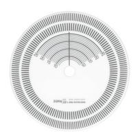 33RPM Compatible Stroboscope Mat Acrylic Calibration Tachometer Phono Accessory  For Turntable
