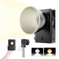 Ulanzi C01 100W COB Photography Video 14500 Stepless High Color Rendering Screw Cooling LED Light for Camera Live Light, Light, Lux, Handheld,