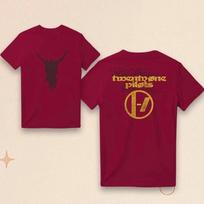 Twenty One Pilots Breach Crimson 2026 Marškinėliai M brown