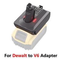 Turpow Adapteris iš Dewalt DCB200 baterijos į Dyson V6/V7/V8 bateriją su adapteriu Dyson V6 V7 V8 serijos ličio įrankių baterijoms To V6 Adapter
