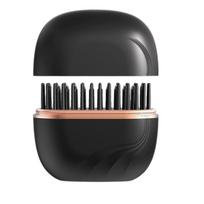 Fast Heating Mini Straight Hair Brush USB Charging Hair Styling Iron Bangs Curling Iron  Grooming