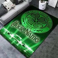 Celtic Fc Crest Custom Name Carpet Rug For Living Room Bedroom Home Sofa Decoration Kids Play Nonslip Floor Mat 40x60cm( 15x23in )