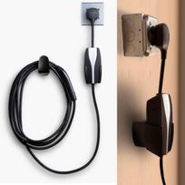 Tesla mobiliojo įkroviklio sieninis laikiklis, kabelių organizatoriaus laikiklis su UMC laikikliu, tinkamas Tesla 2 kartos mobiliojo jungiklio įkrovimo kabelio laidui, Modelis 3 Y X S Cable Organizer Kit w/ Ba