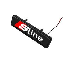 Car Front Grille Sticker Badge Car Head Grill Emblem LED Light Emblem For Audi Sline A4 B6 B8 S2 S3 S4 S5 S6 A1 A3 A6 C5 A5 A8 black