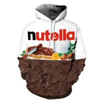New Fashion Nutella Food 3D Printed Hoodie Hip Hop Casual Style Tops Streetwear Oversized Pullovers Hooded Sweatshirts 5XL white