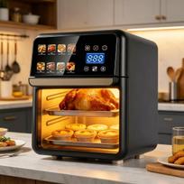 Smart Transparent Air Fryer Oven: No-Flip, Large Capacity, Multifunctional All-in-One for Frying and Baking juoda