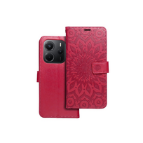 MEZZO knygų dėklas XIAOMI Redmi Note 14 5G mandalos magenta