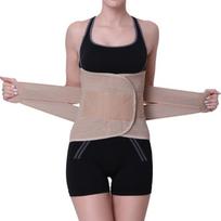 Adjustable Xxxl Xxl Waist Trainer Posture Corrector Widened Back Belt Lumbar Support With Warm Patches M šviesiai geltonos spalvos