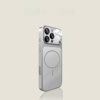 Luxury Acrylic Matte Phone Case For iPhone 11 12 13 14 15 16 17 Pro Max Air Plus Magnetic Bumper Back Cases Cover iPhone17 Pro Max white