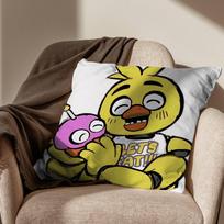 top cute game FNAF Pillow Case Pillow Case Living Room Sofa Cushion Cover Suitable For Home Bedroom Room Decoration 30x30cm white