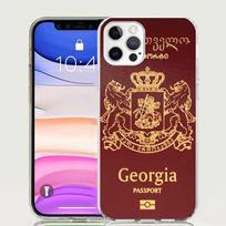 Georgia Flag Phone Case For iPhone 17 Air 16 15 Plus 11 14 Pro Max 13 Mini 12 7 8 + SE Pattern Art Customized Cover 17 Air 16 15 iPhone 13 beige