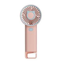Summer Mini Handheld Fan 3 Speed Adjustable USB Rechargeable Cat Ears Cooling Fan Quiet Portable Travel Outdoor Small Personal Fan rožinė