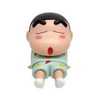 Adorable Latest Crayon figure Anime Phone Holder Cartoon Figure Desktop* Ornaments Adorable Doll Support* designed for Watching TV Decorations beige