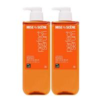 Mise en scene Perfect Original Serum Shampoo Duo Set 680ml x 2 - Nourishing & Smoothing Daily Hair Care for Dry and Damaged Hair white