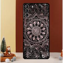 Indian Pattern Mandala Case For Samsung Galaxy S25 S26 Ultra S20 S21 S22 S23 S24 Ultra S10 Plus S25 FE Cover Funda Galaxy S25 FE gray