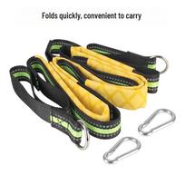 Collapsible Yacht Boarding Ladder for Inflatable Boats - Side Hanging Water Recreation Ladder Fluorescent Green 3-Step yellow