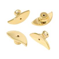 Set of 4 Secure Earring Backs Studs Moon Shape Locking Clutches Secure Locking Backing Earring Plugs for Delicate Ears auksas