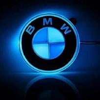 BMW M E46 E90 E60 Automobilio LED Emblemos Šviesa 82mm Priekinė Arba Galinė Statinė Vienos Spalvos Raudona Mėlyna Balta SKIRTA BMW F10 E90 E60 E61 E93 E87 F30 F15 X1 X3 X5 X6 blue