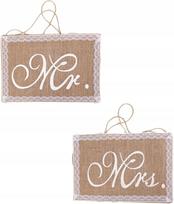 Mr. Mrs. chair hangers (1 pack = 2 pcs)
