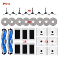 For Ecovacs T30 Pro Omni / T30 OMNI For YEEDI M12 Pro+ / M12 ULTRA PLUS Vacuum Part Roller Brush Cover Filter Mop Cloth Dust Bin as the picture pilka