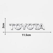 3D ABS TOYOTA raidžių emblema galinės bagažinės ženklelis logotipas pavadinimo lentelės lipdukas juodas chromas Corolla Camry RAV4 Yaris Highlander Hilux RT2 white