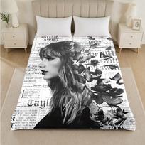 Taylor Swift Spausdintas Flanelinis Antklodė Jaukus Šiltas Pliaušinis Mėtomas Antklodė Lovai Sofai Foteliui Vidaus Namų Naudojimui 150x200cm