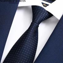 NORTHROP MARTIN High-End Silk Tie for Men, No-Tie Easy Pull Zipper Lazy Business Groom Wedding Gift Box Present gray