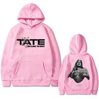 Tate McRae's  So Close To What  World Tour Hoodie - Unisex Fashionable Pop Music Sweatshirt - Retro Loose-fitting Pullover L rožinė