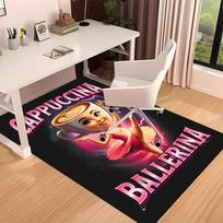 1pc Italian Brainrot characters6 Print Area Rug - Soft, Washable Non-Slip Indoor Mat for Office Chairs, Living Room, Home Office Decorative Rug 80cmx120cm